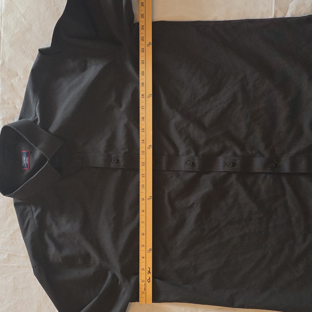 UNTUCKit‎ Men's Solid Black Long Sleeve Button Down Shirt XXL Slim Tall - Picture 6 of 8